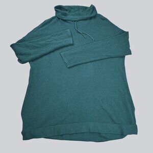 J. Jill Pure Jill Pullover High Collar Light Sweater Long Sleeve Size Large Gree